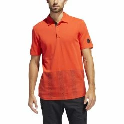 ADIDAS AdiCross Novelty Print Polo -Golf Shirts Shop adidas adicross novelty print polo red 01 82862.1632343832