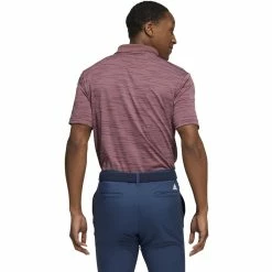 ADIDAS Contrast Stripe Polo -Golf Shirts Shop adidas contrast stripe polo quiet crimson 02 60803.1671650658