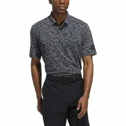 ADIDAS Go-To Camo Print Polo -Golf Shirts Shop adidas go to camo print polo black grey six 01 43499.1673902569
