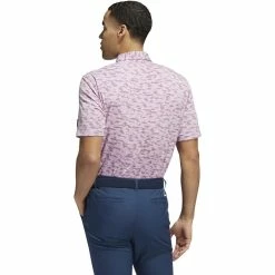 ADIDAS Go-To Camo Print Polo -Golf Shirts Shop adidas go to camo print polo quiet crimson bliss lilac 02 34711.1673906350
