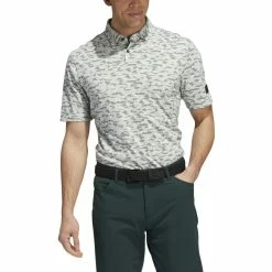 ADIDAS Go-To Camo Print Polo -Golf Shirts Shop adidas go to camo print polo shadow green linen green 01 22638.1673902588