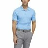 ADIDAS HEAT.RDY Heather Polo -Golf Shirts Shop adidas heat rdy heather polo blue rush 01 08081.1647960886
