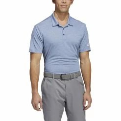 ADIDAS HEAT.RDY Heather Polo -Golf Shirts Shop adidas heat rdy heather polo crew navy 01 26419.1647960886