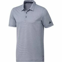 ADIDAS Ottoman Pencil Stripe Polo -Golf Shirts Shop adidas ottoman pencil stripe polo collegiate navy white 01 04658.1679079689