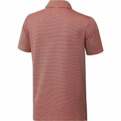 ADIDAS Ottoman Pencil Stripe Polo -Golf Shirts Shop adidas ottoman pencil stripe polo coral fusion grey six 02 72670.1679079689