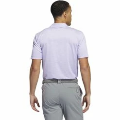 ADIDAS Ottoman Pencil Stripe Polo -Golf Shirts Shop adidas ottoman pencil stripe polo light purple white 02 79465.1679079623
