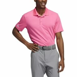 ADIDAS Performance Polo -Golf Shirts Shop adidas performance polo solar pink 01 34410.1647962623