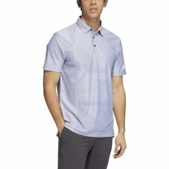 ADIDAS Shapes Jacquard Polo -Golf Shirts Shop adidas shapes jacquard polo white legacy indigo 01 14637.1676596914