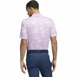 ADIDAS Splatter Print Polo -Golf Shirts Shop adidas splatter print polo bliss lilac white 02 21697.1673899880