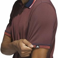 ADIDAS Ultimate365 Tour Primeknit Polo -Golf Shirts Shop adidas ultimate365 tour primeknit polo collegiate navy preloved red 04 35658.1677085980