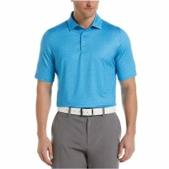 Callaway Allover Chevron Polo -Golf Shirts Shop callaway allover chevron polo santorini blue 01 01800.1677252742