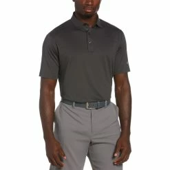Callaway Cooling Micro Hex Polo -Golf Shirts Shop callaway cooling micro hex polo asphalt 01 49163.1654718881