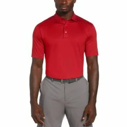 Callaway Cooling Micro Hex Polo -Golf Shirts Shop callaway cooling micro hex polo tango red 01 87174.1654718881