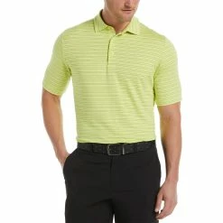 Callaway Fine Line Ventilated Stripe Polo -Golf Shirts Shop callaway fine line ventilated stripe polo daquiri green 01 11144.1676908682