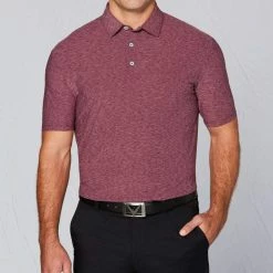Callaway Tour Authentic Heather Striped Polo -Golf Shirts Shop callaway tour authentic heather striped polo mauve orchid heather 01 94372.1632414155