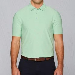 Callaway Tour Authentic Heather Striped Polo -Golf Shirts Shop callaway tour authentic heather striped polo pistachio heather 01 61593.1632414115