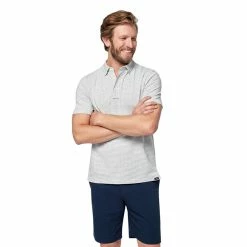 Faherty Movement Polo -Golf Shirts Shop faherty movement polo dune stripe grey 01 01328.1676597128