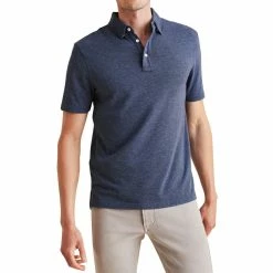 Faherty Movement Polo -Golf Shirts Shop faherty movement polo sea navy melange 01 90354.1676591617