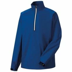 FootJoy FJ HydroKnit Rain Pullover -Golf Shirts Shop footjoy fj hydroknit rain pullover royal 01 93601.1659043372