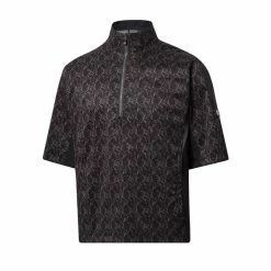 FootJoy FJ Hydrolite Short Sleeve Rain Shirt -Golf Shirts Shop footjoy fj hydrolite short sleeve rain shirt black marble print 01 16896.1676494361