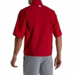 FootJoy FJ Hydrolite Short Sleeve Rain Shirt -Golf Shirts Shop footjoy fj hydrolite short sleeve rain shirt red 03 66100.1676494360