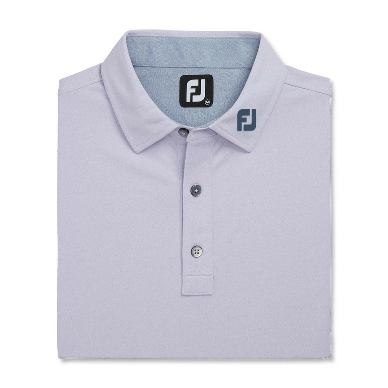 FootJoy Heather Stretch Pique Solid Self Collar Polo - FJ Logo 6 FootJoy Heather Stretch Pique Solid Self Collar Polo - FJ Logo - Image 4