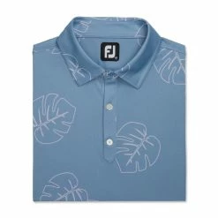 FootJoy Jungle Leaf Print Lisle Self Collar Polo 21 FootJoy Jungle Leaf Print Lisle Self Collar Polo -Golf Shirts Shop footjoy jungle leaf print lisle self collar polo denim dusty purple 04 95390.1673904058