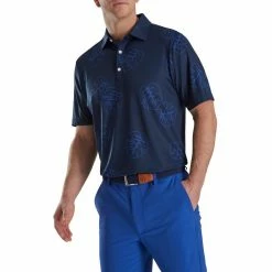 FootJoy Jungle Leaf Print Lisle Self Collar Polo 22 FootJoy Jungle Leaf Print Lisle Self Collar Polo -Golf Shirts Shop footjoy jungle leaf print lisle self collar polo navy tonal 01 19966.1673902085