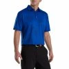 FootJoy Jungle Leaf Print Lisle Self Collar Polo -Golf Shirts Shop footjoy jungle leaf print lisle self collar polo ocean black 01 94302.1673904016