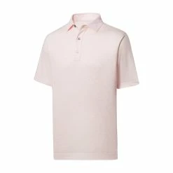 FootJoy Lisle Bead Chain Print Self Collar Polo