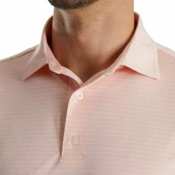 FootJoy Lisle Classic Pencil Stripe Polo -Golf Shirts Shop footjoy lisle classic pencil stripe polo quartz pink white 03 40237.1673901524