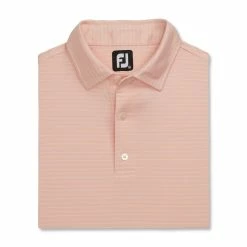 FootJoy Lisle Classic Pencil Stripe Polo -Golf Shirts Shop footjoy lisle classic pencil stripe polo quartz pink white 04 08477.1673902595