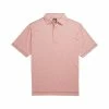 FootJoy Lisle Space Dye Microstripe Self Collar Polo -Golf Shirts Shop footjoy lisle space dye microstripe self collar polo coral 01 10485.1632349281