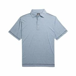 FootJoy Lisle Space Dye Microstripe Self Collar Polo -Golf Shirts Shop footjoy lisle space dye microstripe self collar polo royal 01 98938.1632349281