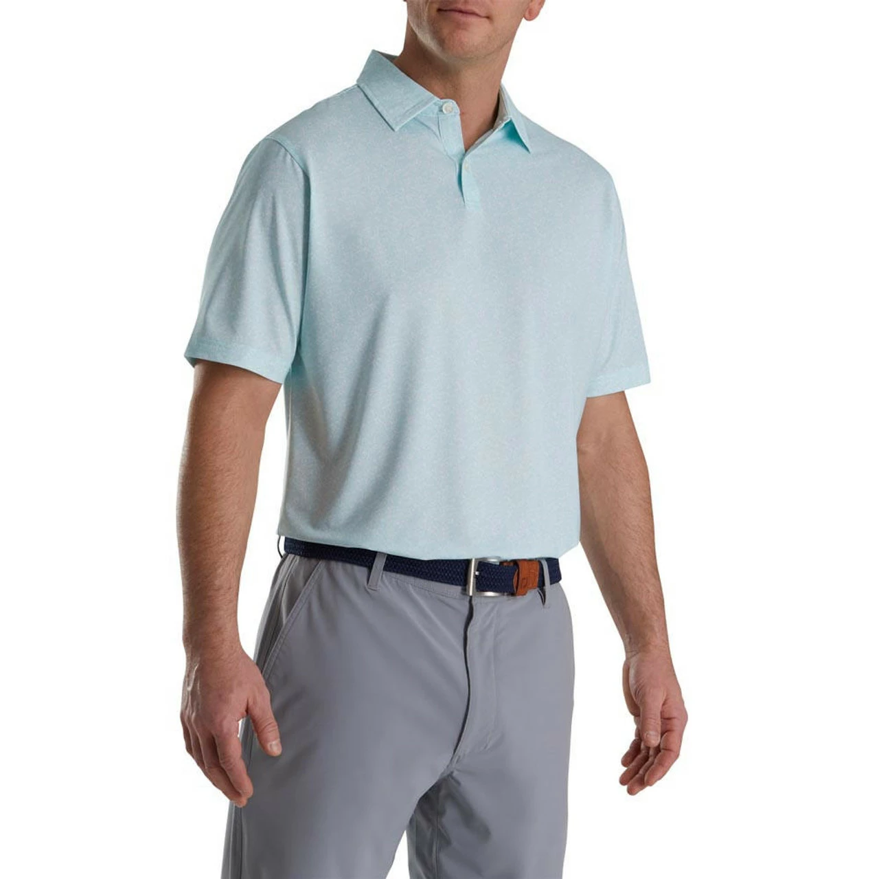 FootJoy Paint Splatter Print Lisle Self Collar Polo 7 FootJoy Paint Splatter Print Lisle Self Collar Polo - Image 5