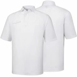 FootJoy Spun Poly Chest Pocket Polo - Self Collar - Closeout -Golf Shirts Shop footjoy spun poly chest pocket polo self collar white 01 92767.1632420481