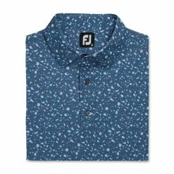 FootJoy Terrazzo Print Lisle Self Collar Polo 13 FootJoy Terrazzo Print Lisle Self Collar Polo -Golf Shirts Shop footjoy terrazzo print lisle self collar polo bluestone 04 50545.1673903676