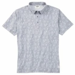 Linksoul Blossom Print Anza Polo 110 Linksoul Blossom Print Anza Polo -Golf Shirts Shop linksoul blossom print anza polo soft sky 01 09362.1676583154