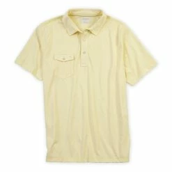 Linksoul Coast Highway Classic Knit Polo -Golf Shirts Shop linksoul coast highway classic knit polo light yellow 01 86084.1659043121