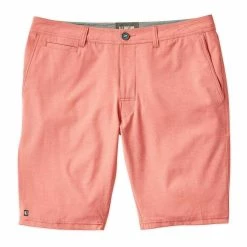 Linksoul Solid Boardwalker Shorts - Previous Season Style -Golf Shirts Shop linksoul solid boardwalker short previous season style papaya 01 28409.1632510665