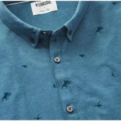 Linksoul Songbird Print Anza Shirt -Golf Shirts Shop linksoul songbird print anza shirt river 02 60464.1676591825