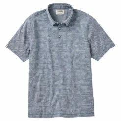 Linksoul Wave Print Oxford Polo -Golf Shirts Shop linksoul wave print oxford polo river 01 56630.1676595282