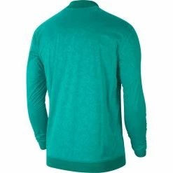 Golf Shirts Shop -Golf Shirts Shop nike shield crewneck neptune green 02 36976.1676583059