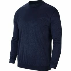 Nike Shield Crewneck -Golf Shirts Shop nike shield crewneck obsidian 01 01062.1632935452
