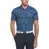Original Penguin Whimsical Tropical Print Polo -Golf Shirts Shop original penguin whimsical tropical print polo black iris 01 84209.1652883632