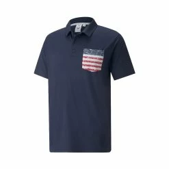 Puma Volition Paisley Pocket Polo -Golf Shirts Shop puma volition paisley pocket polo navy blazer ski patrol 01 10305.1660836478