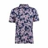 Straight Down Kahuna Polo -Golf Shirts Shop straight down kahuna polo indigo pink 01 64032.1657909380