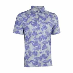 Straight Down Tropics Golf Polo -Golf Shirts Shop straight down tropics polo periwinkle 01 10871.1678909293