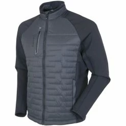 Sunice Hamilton Hybrid Climaloft Lightweight Thermal Stretch Jacket -Golf Shirts Shop sunice hamilton hybrid climaloft lightweight thermal stretch jacket charcoal charcoal melange 01 28842.1634586061