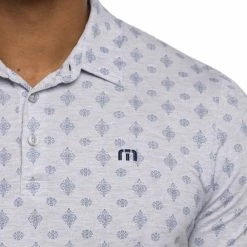 Travis Mathew Atole Polo -Golf Shirts Shop travis mathew atole polo heather light grey 03 91789.1678478281